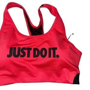New Nike Women's Red Just Do It Sports Bra Size XL
